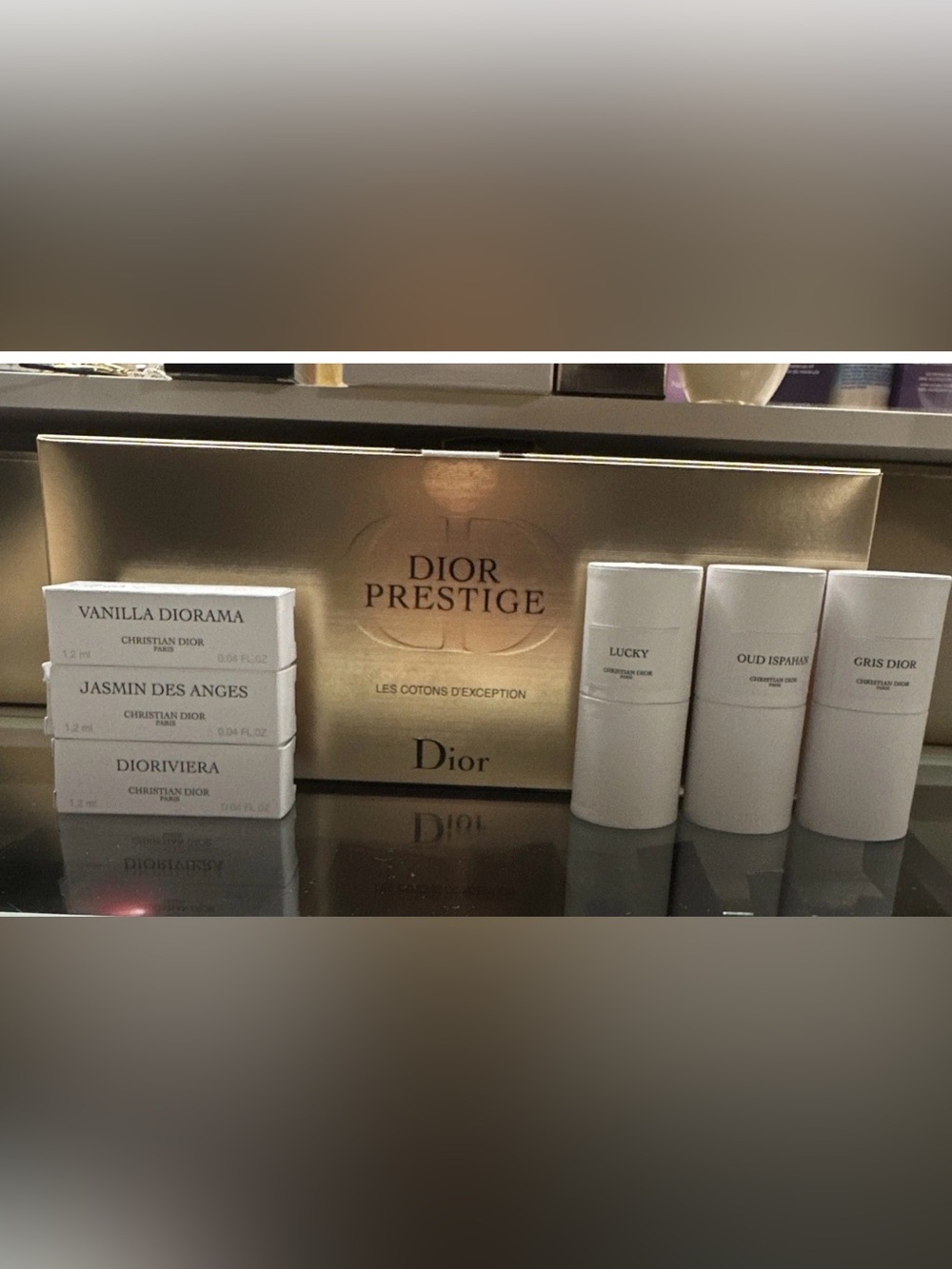 Dior Prestige Les Cotons d'Exception/Cotton Pads 100ct+6 Dior Privee Collection🤩